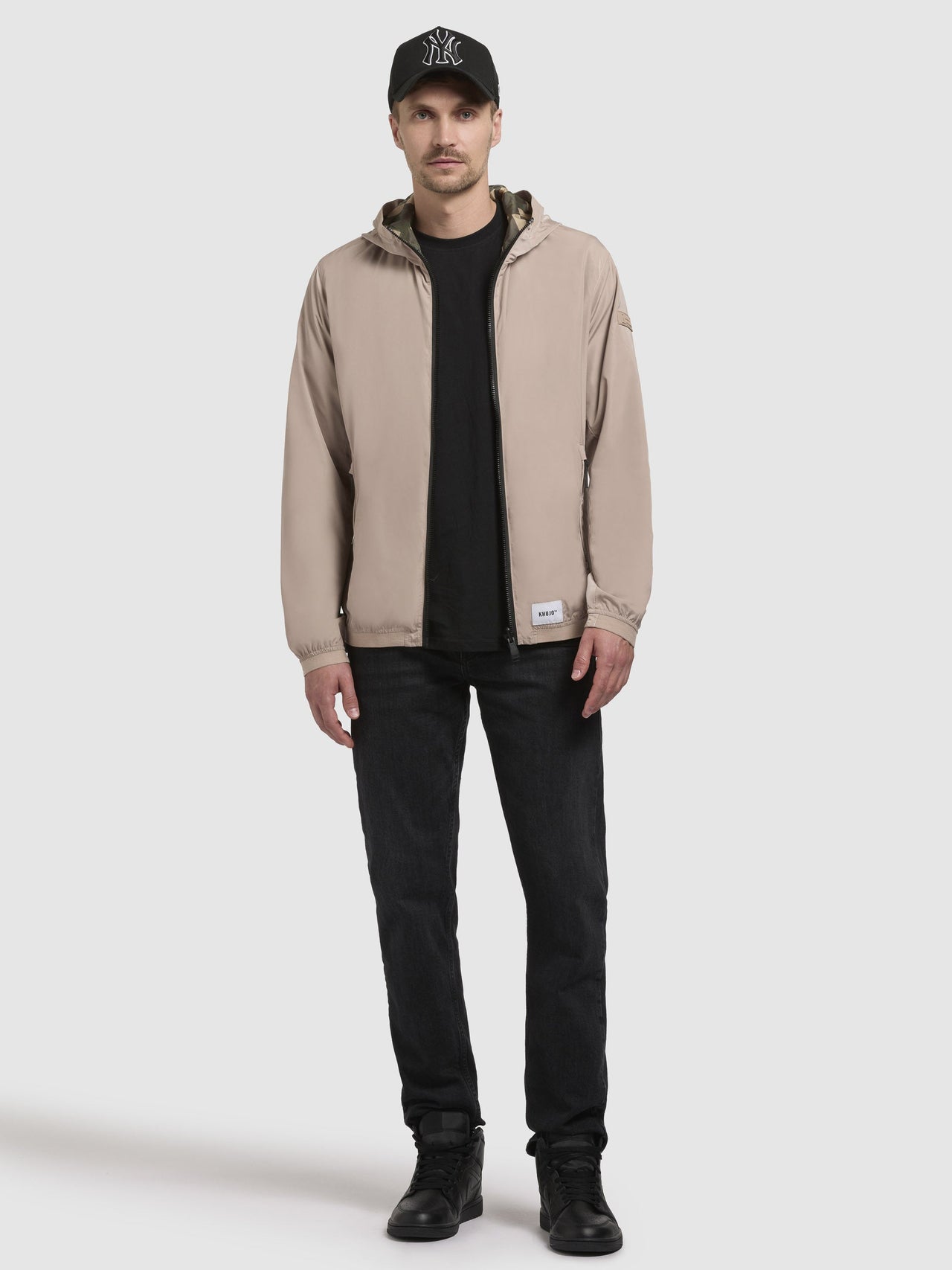 2030JK251 517LAT-BEI | Jacket FERD Beige