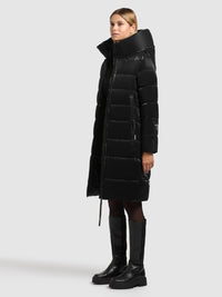 Thumbnail for 1229CO253 200 black | JILIAS6 SHINY Coat BLACK