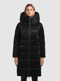 Thumbnail for 1229CO253 200 black | JILIAS6 SHINY Coat BLACK
