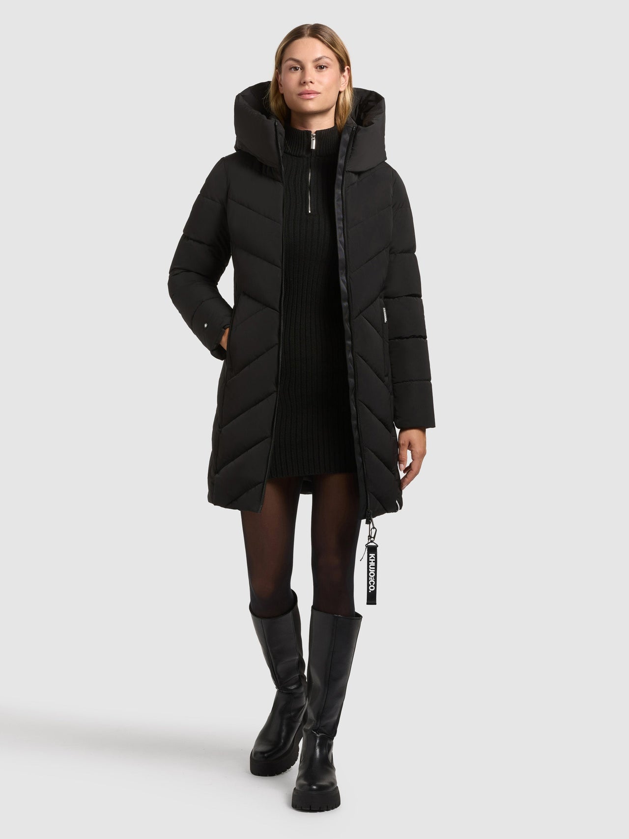 1256CO253 200 black | Coat DARKA2 BLACK