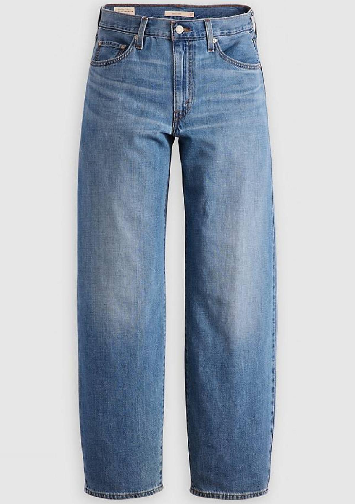 A349400570 57 | Baggy Dad Jeans Aus Leinen+ Denim