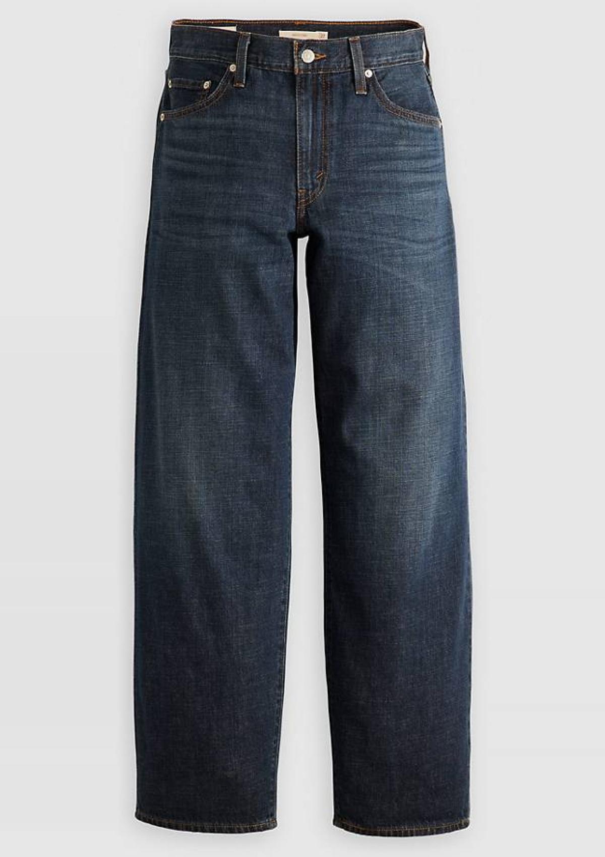 A349400590 59 | Baggy Dad Jeans Aus Leinen+ Denim