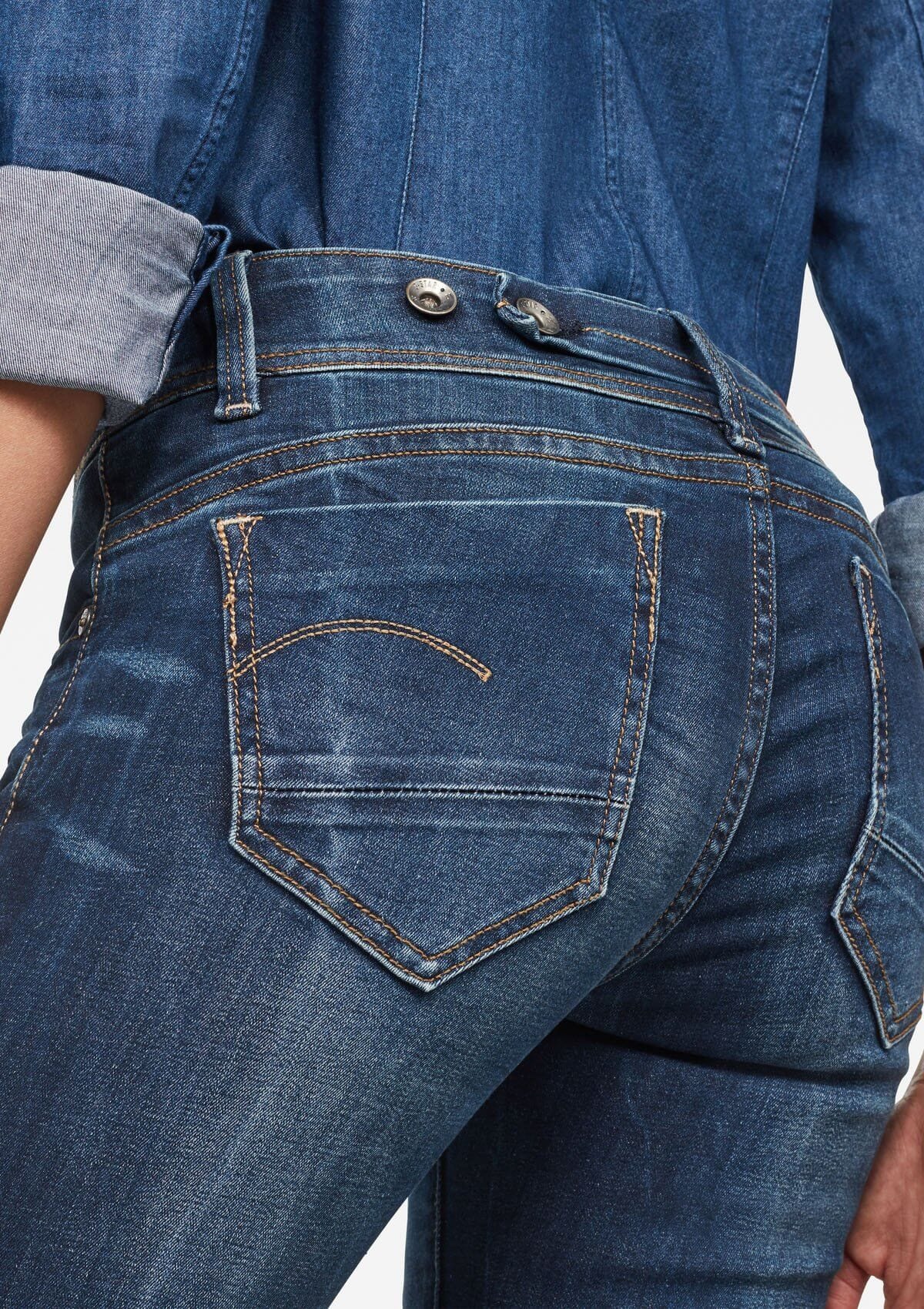 G-Star D-Jeans D02153-6553-89 89 | Midge Saddle Mid Straight Wmn