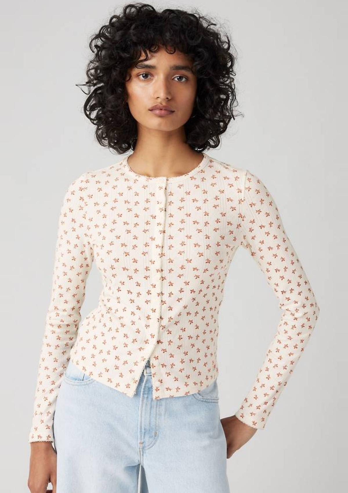 001I700020 02 | Dry Goods Langarm-t-shirt Mit Spitze