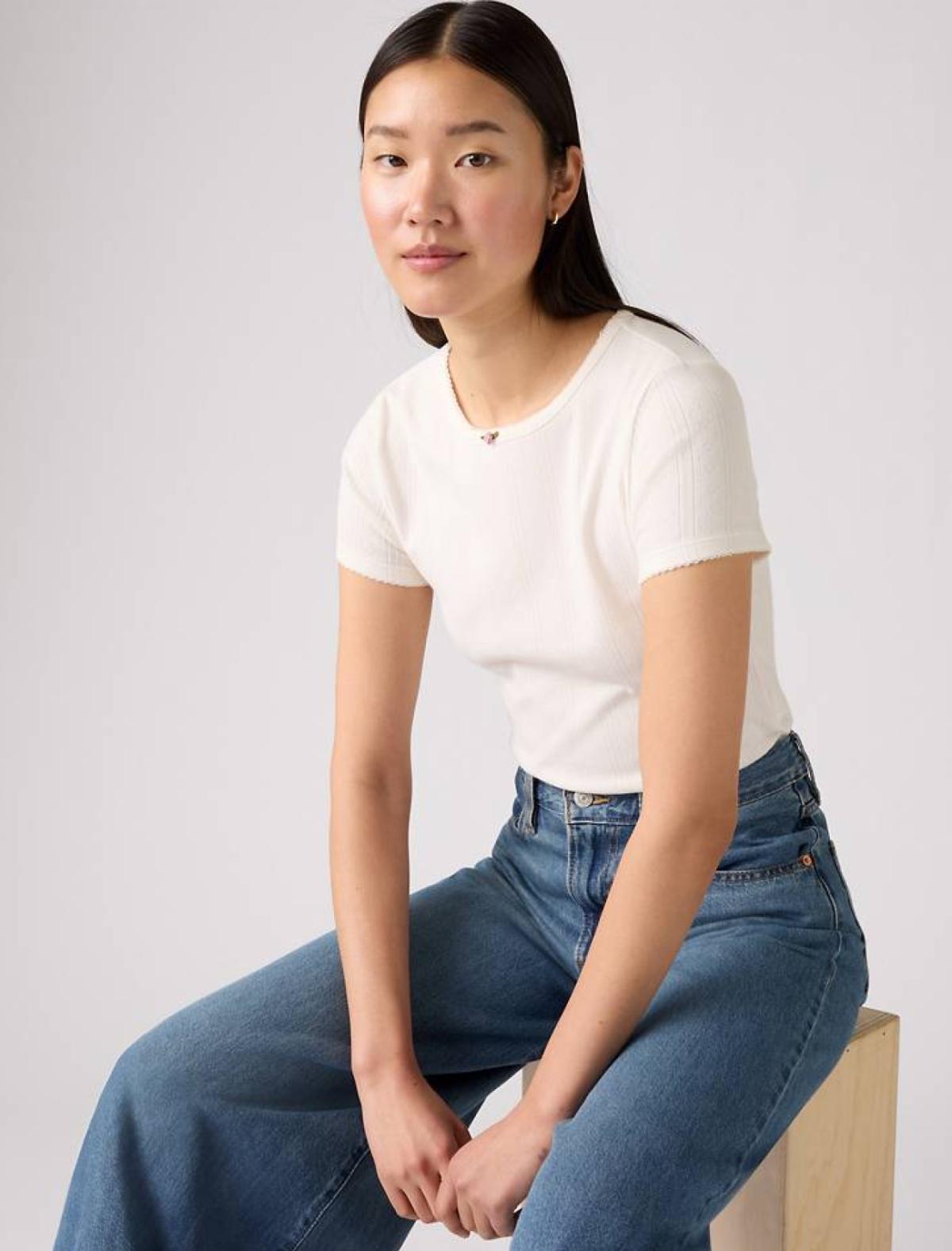 001I800000 00 | Dry Goods T-shirt Aus Spitzenstoff