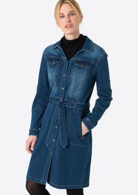 Thumbnail for Timezone Kleider 11-10111-00-3337 3838 | Denim Shirt Dress