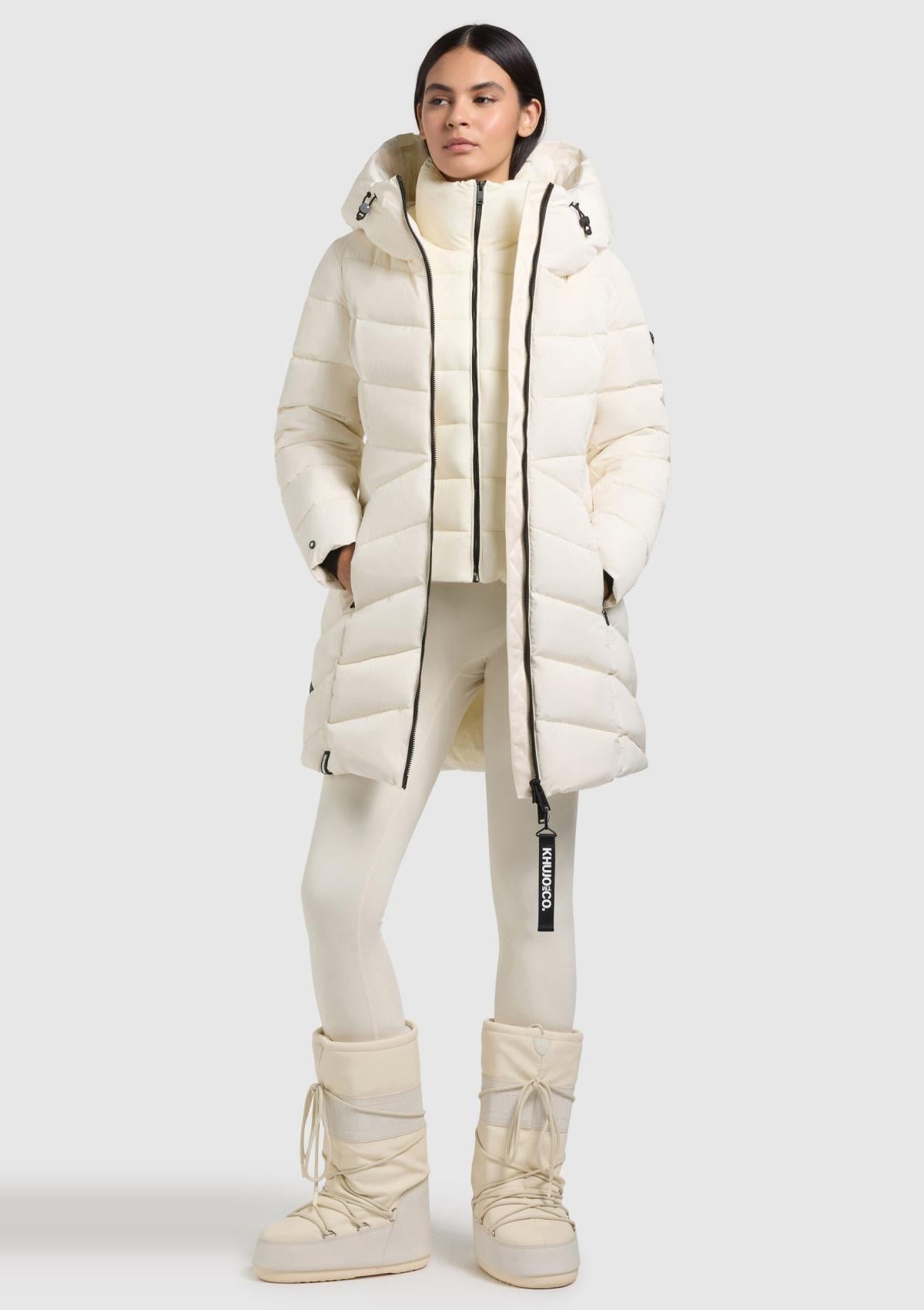 1100CO253 198LUN-WHT | Coat DIER LUNA WHITE