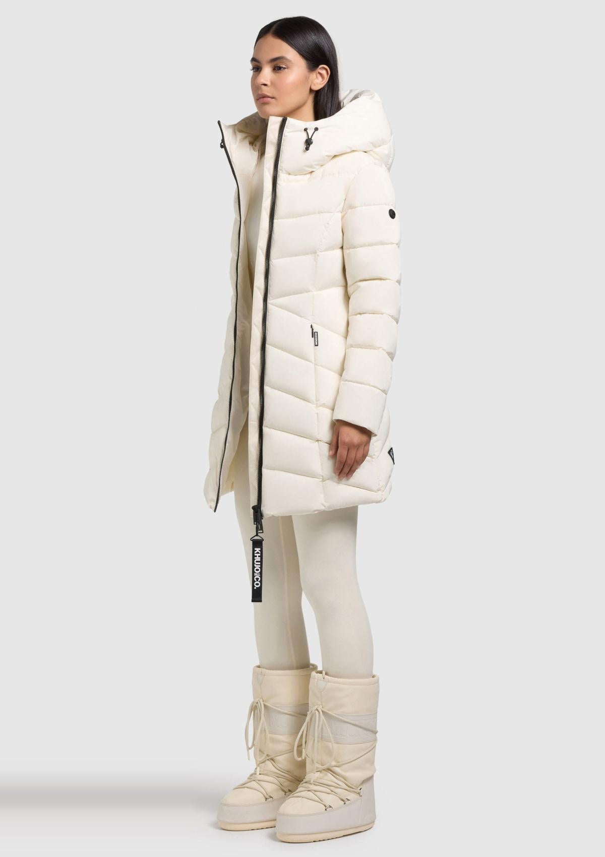 1100CO253 198LUN-WHT | Coat DIER LUNA WHITE