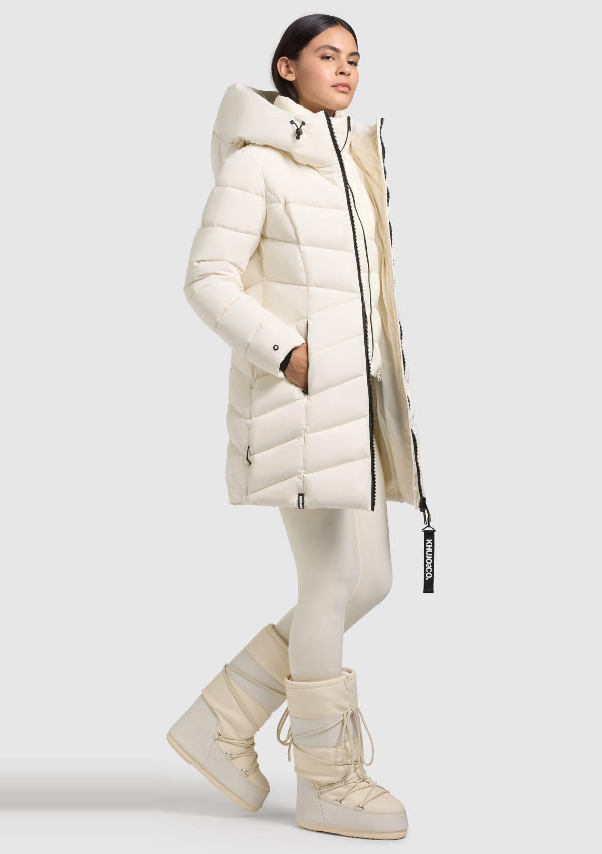 1100CO253 198LUN-WHT | Coat DIER LUNA WHITE