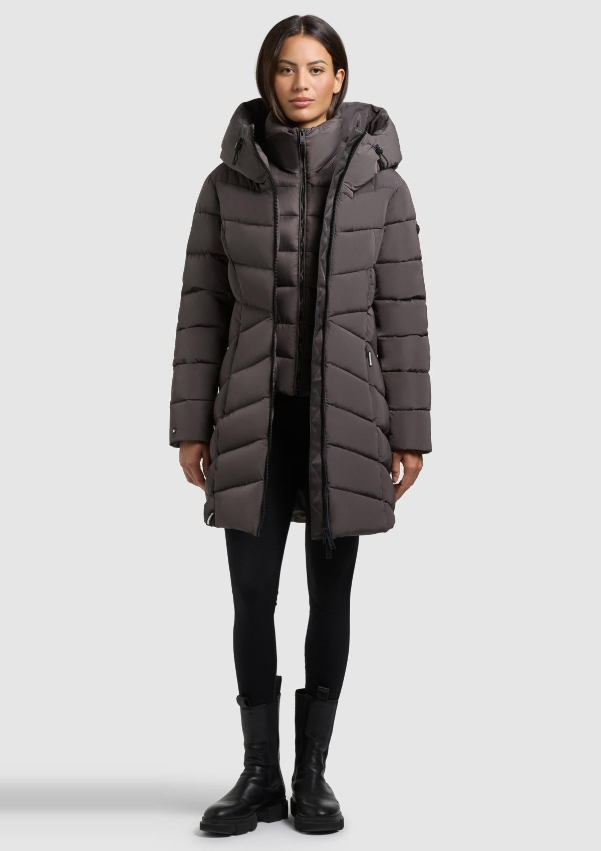 1100CO253 232GRA-GRY | Coat DIER GRAPHITE GRAY