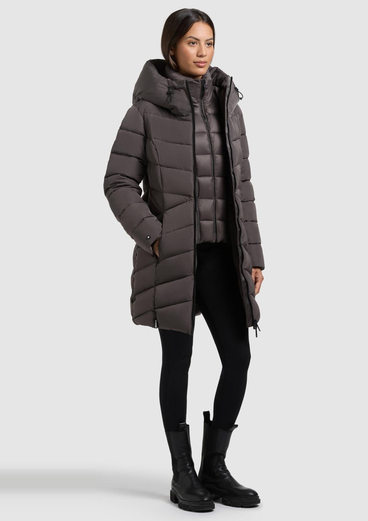 1100CO253 232GRA-GRY | Coat DIER GRAPHITE GRAY