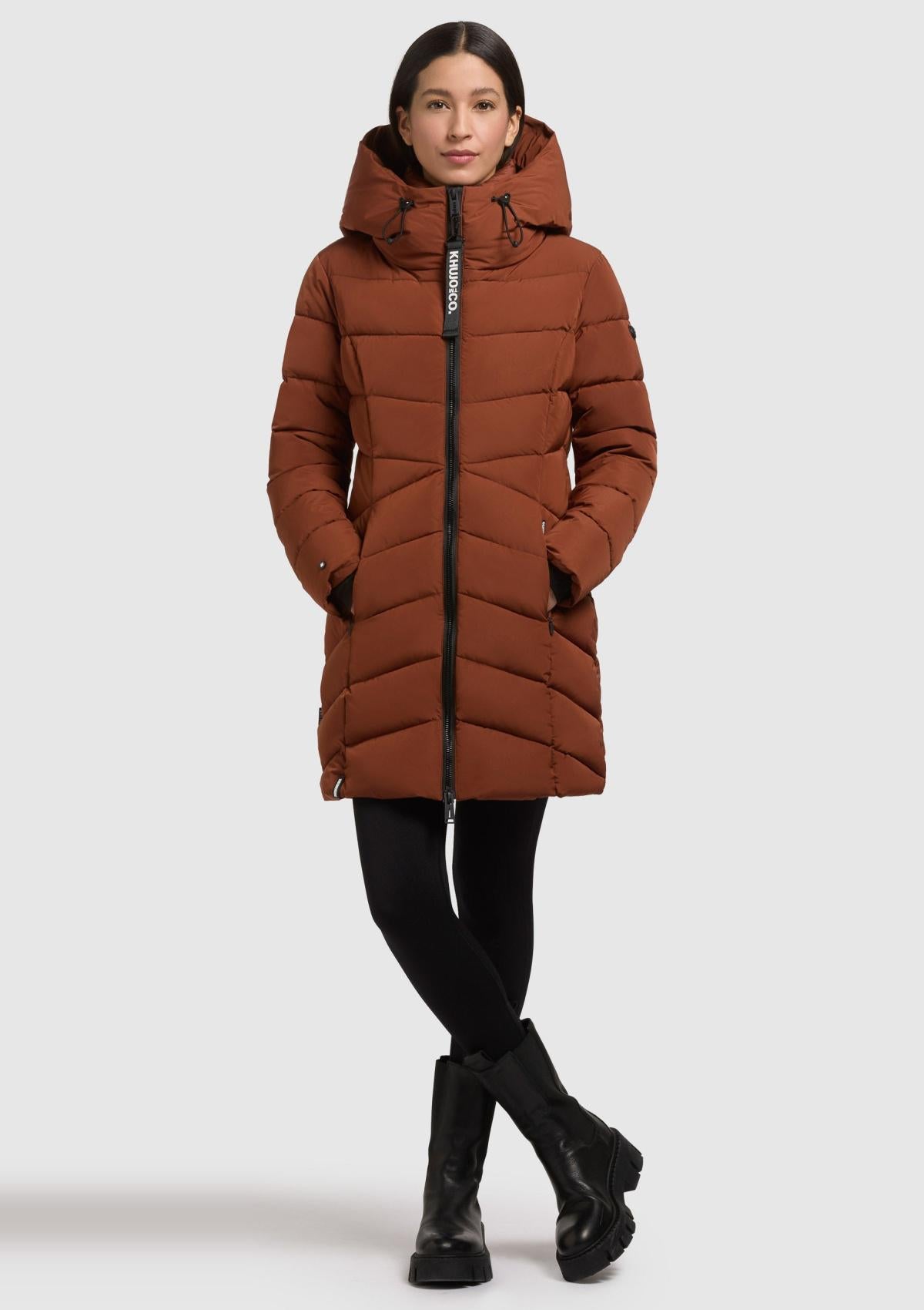 1100CO253 546RUS-BRO | Coat DIER RUSSET BROWN