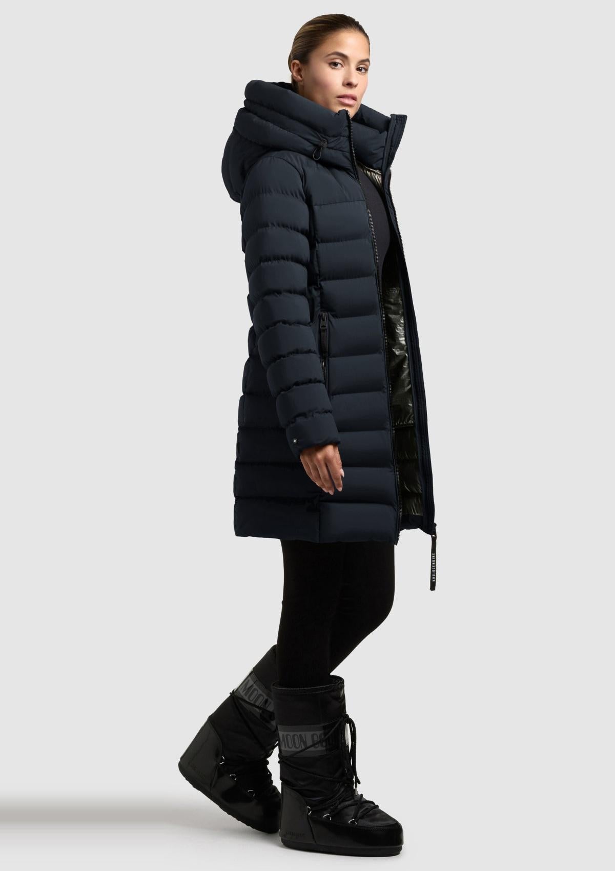 1162CO253 422POR-BLU | Coat NEKAR2 PORT BLUE