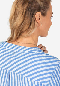 Thumbnail for 13-10124-00-1175 1058 | Striped Henley Blouse