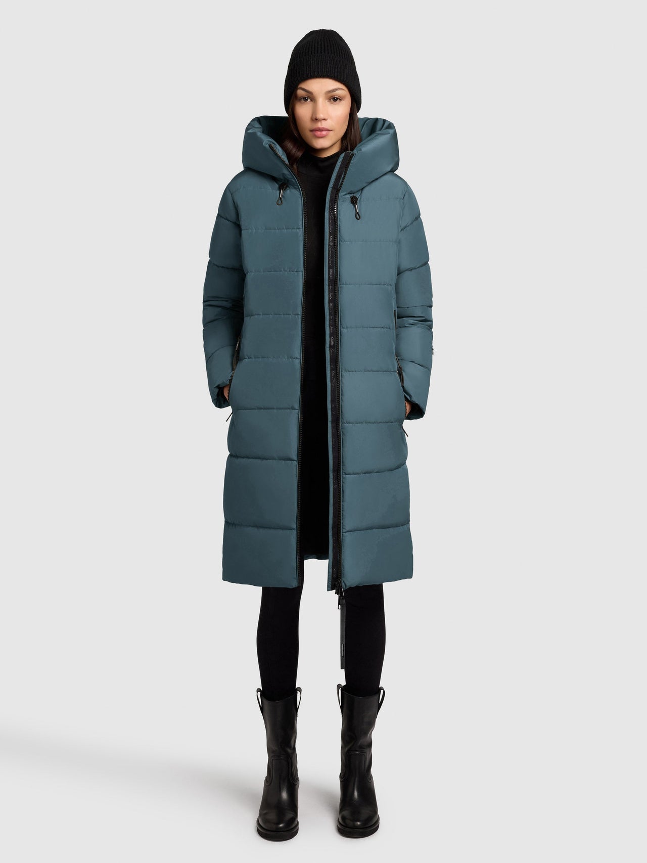 1251CO253 406DIM-BLU | Coat JILIAS5 DIM BLUE