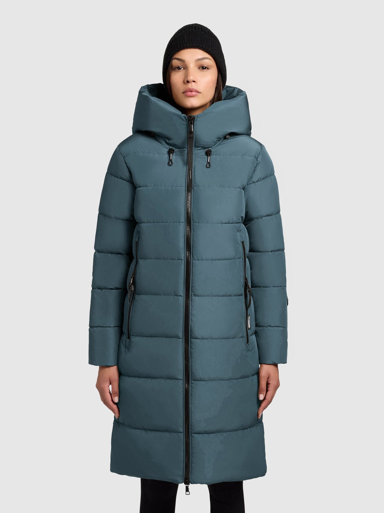 1251CO253 406DIM-BLU | Coat JILIAS5 DIM BLUE