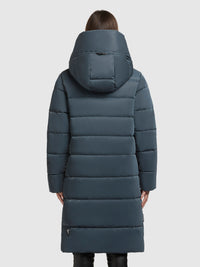 Thumbnail for 1229CO253 406DIM-BLU | Coat JILIAS6 SHINY DIM BLUE