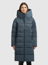 Thumbnail for 1229CO253 406DIM-BLU | Coat JILIAS6 SHINY DIM BLUE