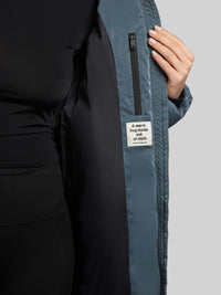 Thumbnail for 1229CO253 406DIM-BLU | Coat JILIAS6 SHINY DIM BLUE