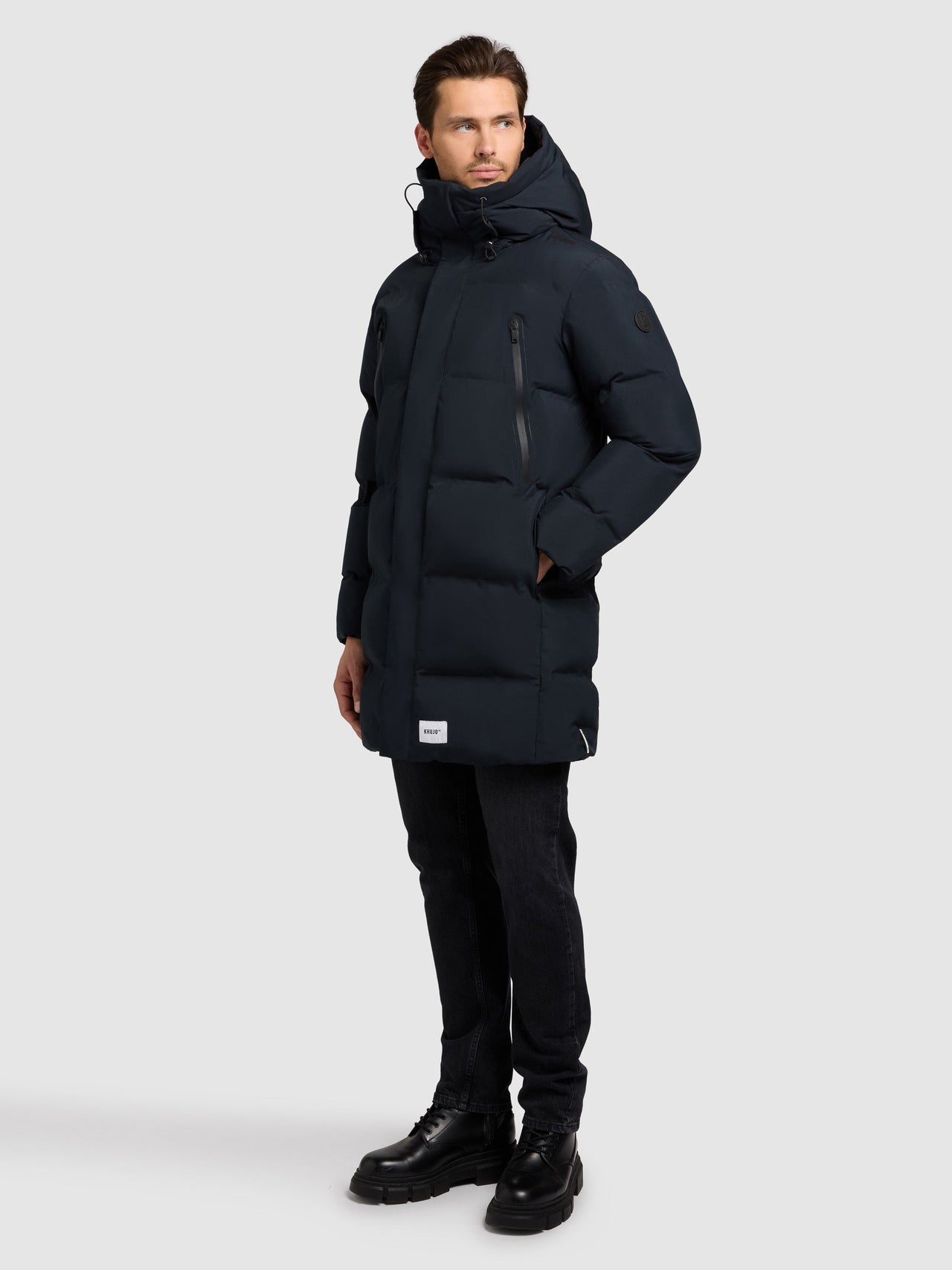 2011CO253 422POR-BLU | Coat MORSE3 PORT BLUE