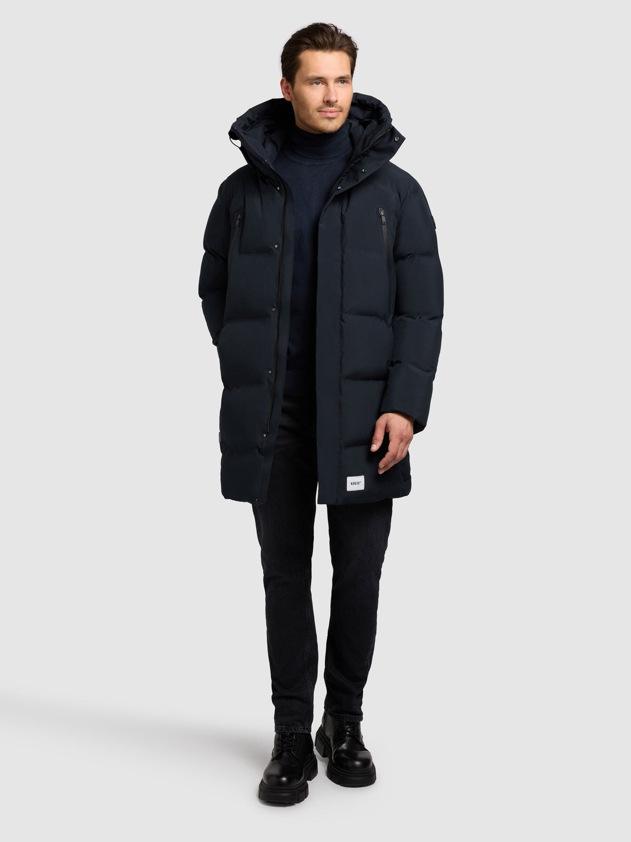 2011CO253 422POR-BLU | Coat MORSE3 PORT BLUE
