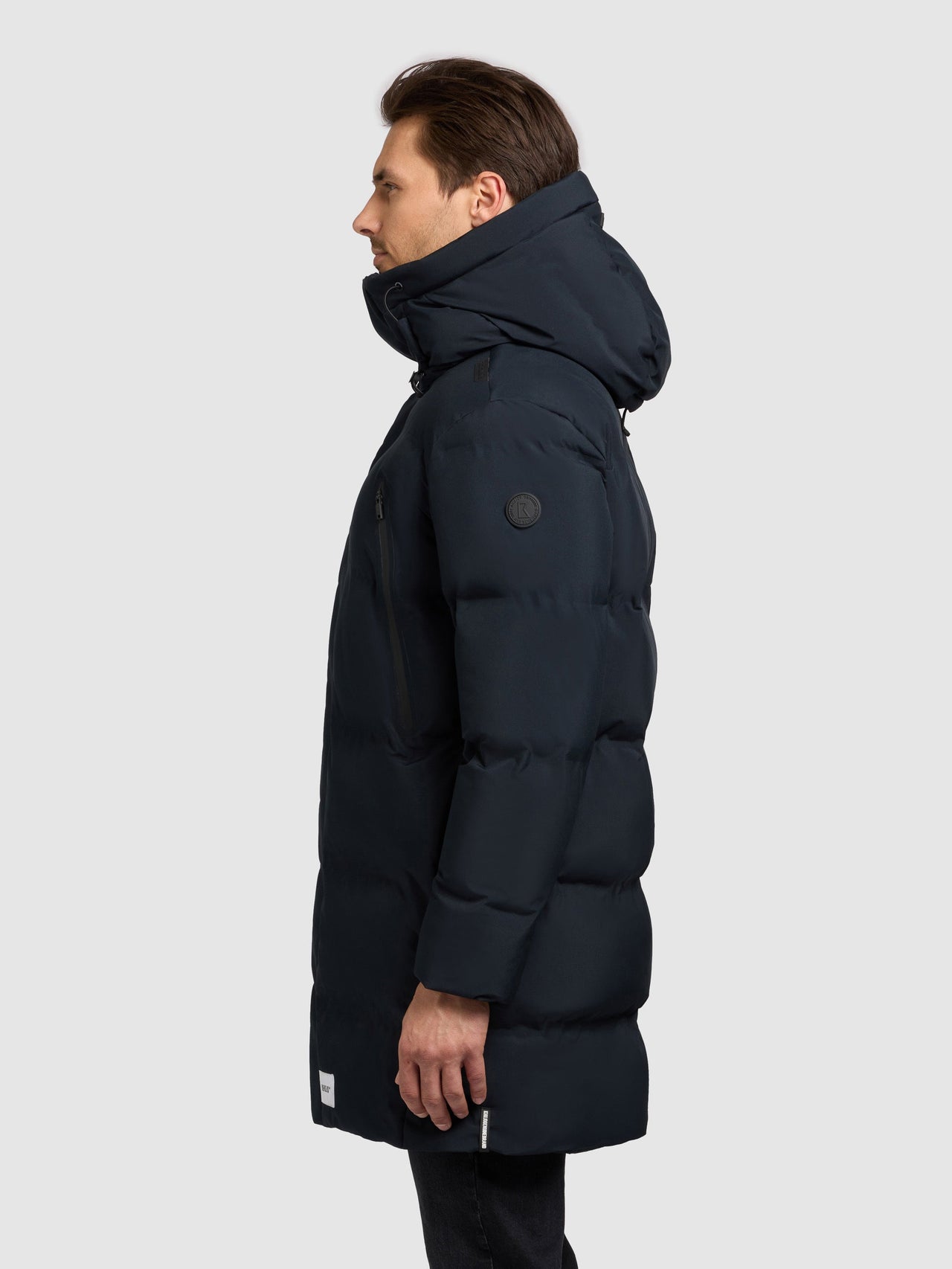 2011CO253 422POR-BLU | Coat MORSE3 PORT BLUE