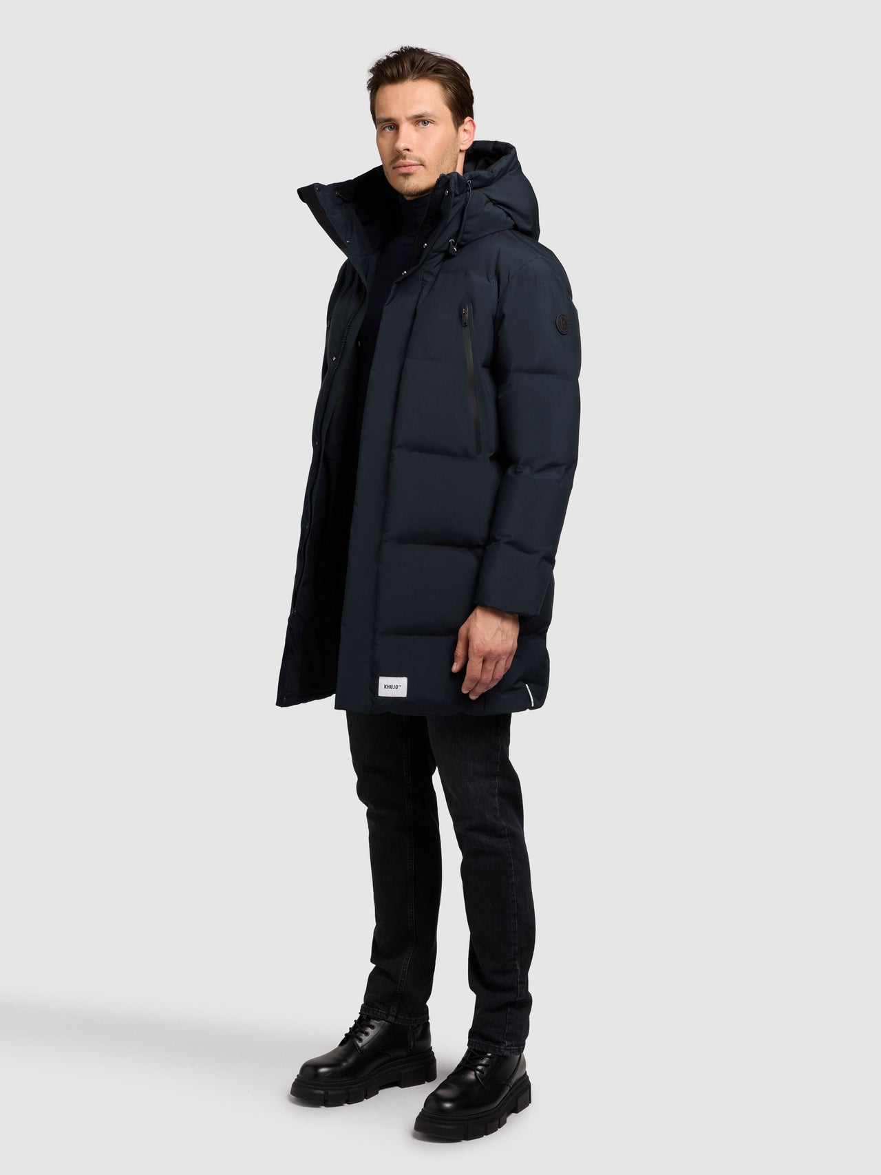 2011CO253 422POR-BLU | Coat MORSE3 PORT BLUE