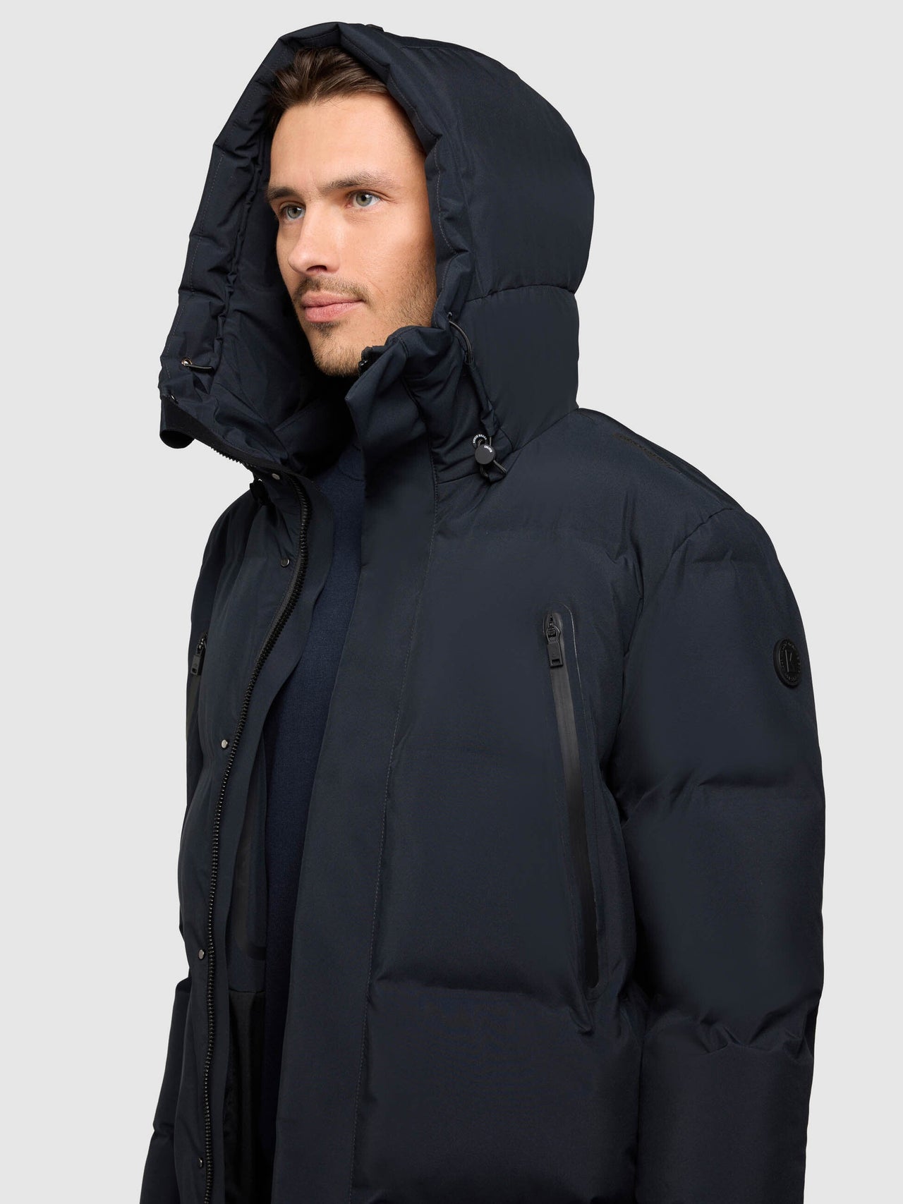 2011CO253 422POR-BLU | Coat MORSE3 PORT BLUE