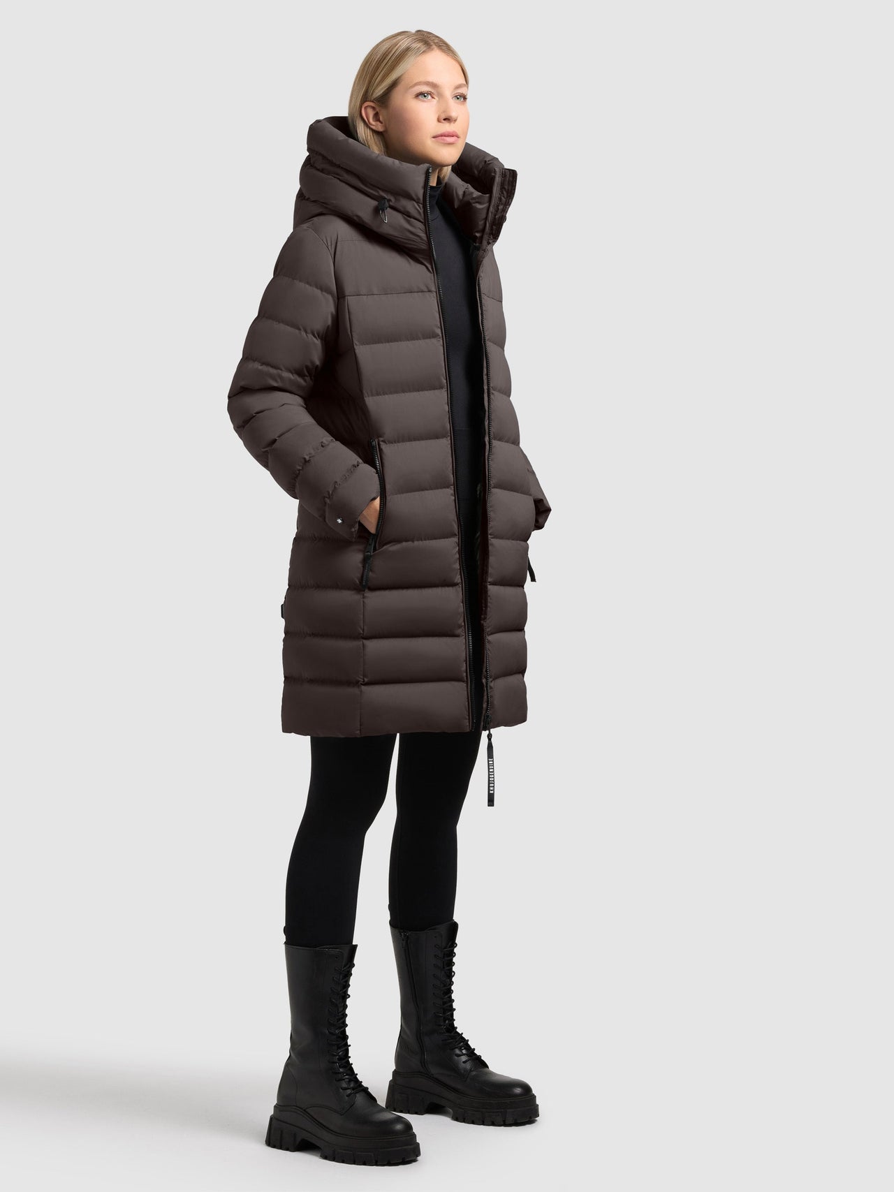 1162CO253 232GRA-GRY | Coat NEKAR2 GRAPHITE GREY