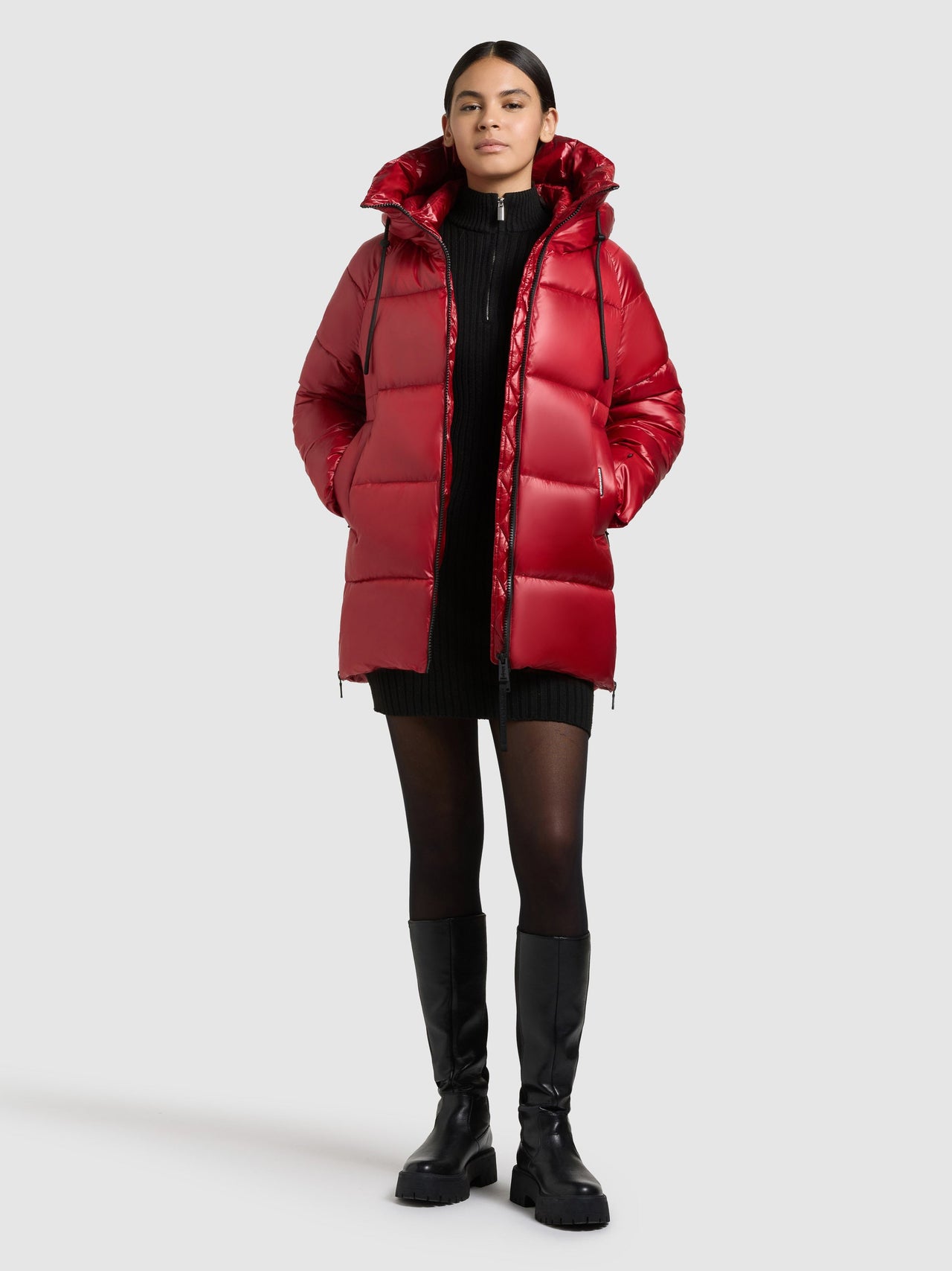 1129JK253 697NEB-RED | Jacket CARA NEBULA RED