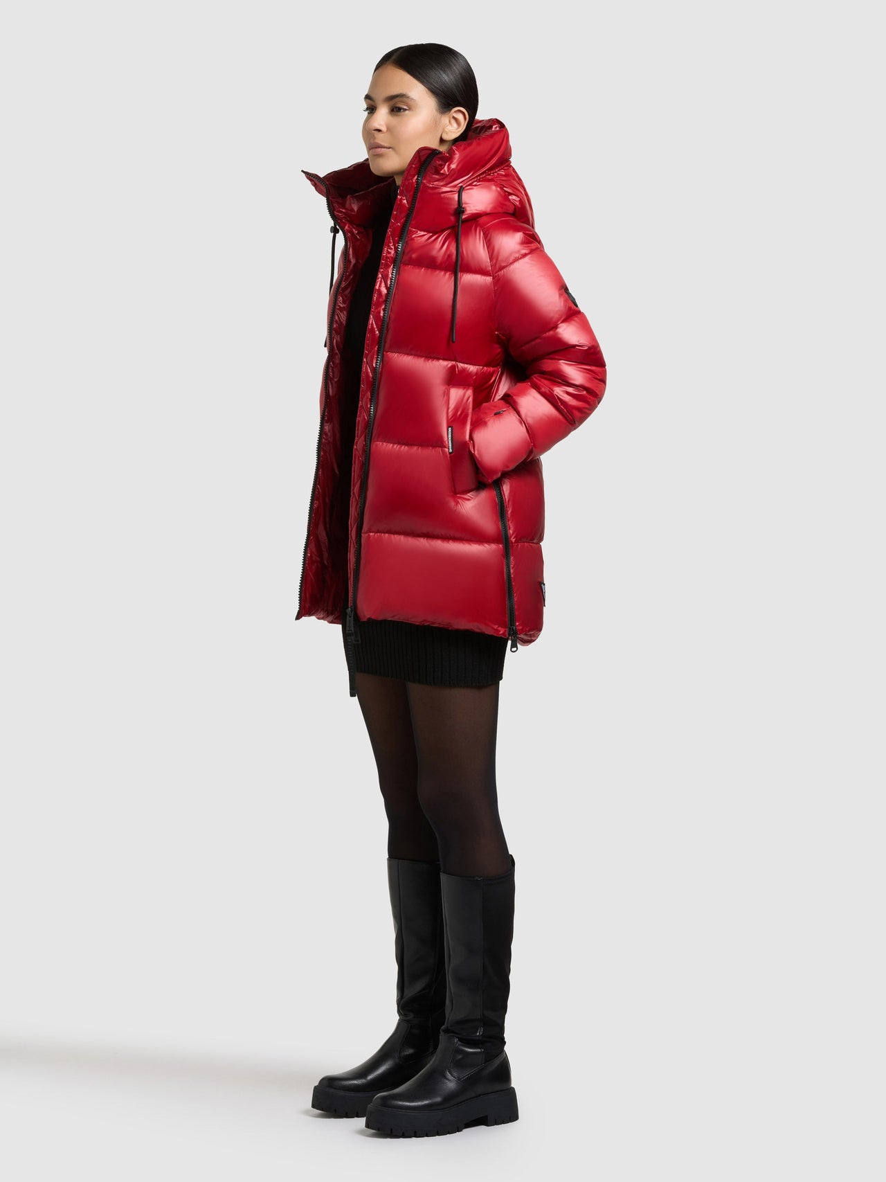 1129JK253 697NEB-RED | Jacket CARA NEBULA RED