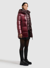 Thumbnail for 1238JK253 633MAH-RED | Jacke DASHA MAHAGONI RED