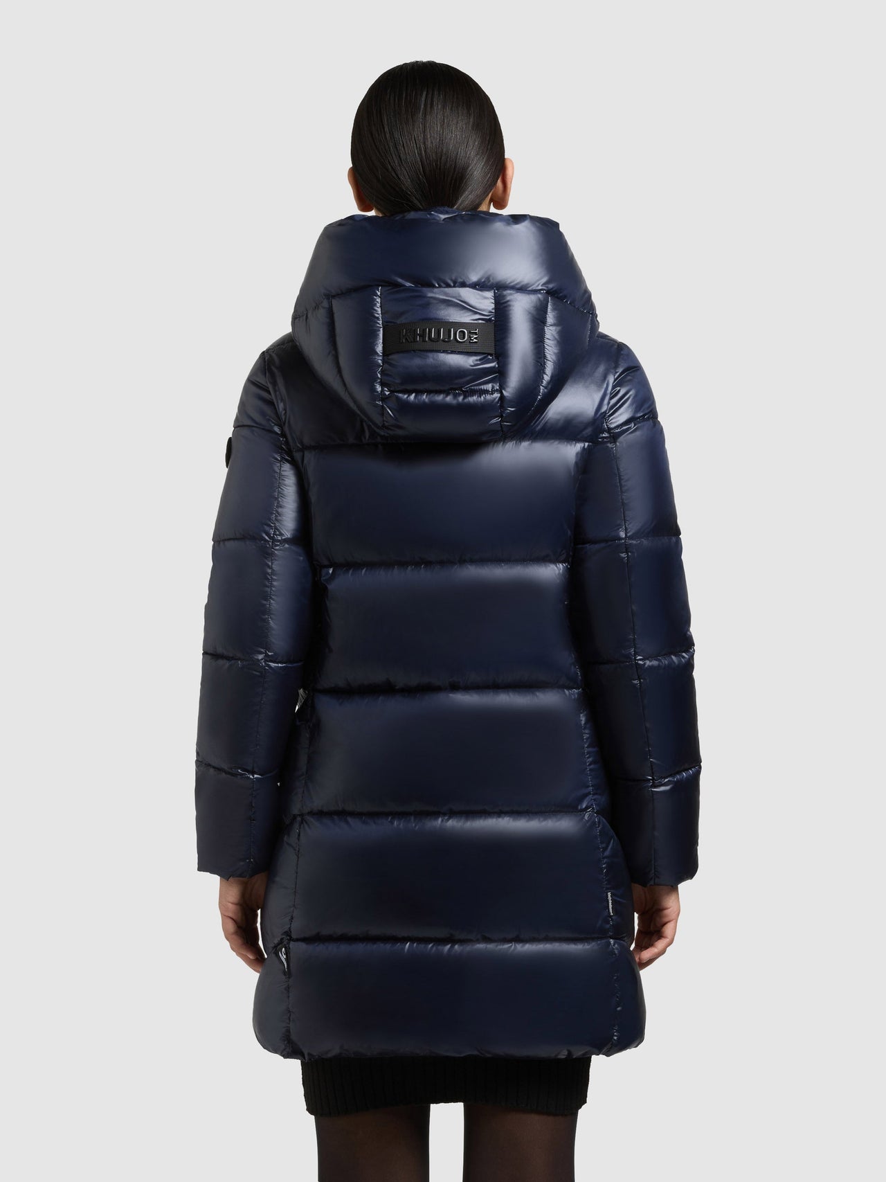 1239CO253 407MID-BLU | Coat ADRIANA MIDNIGHT BLUE
