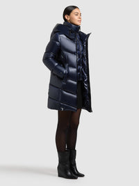 Thumbnail for 1239CO253 407MID-BLU | Coat ADRIANA MIDNIGHT BLUE
