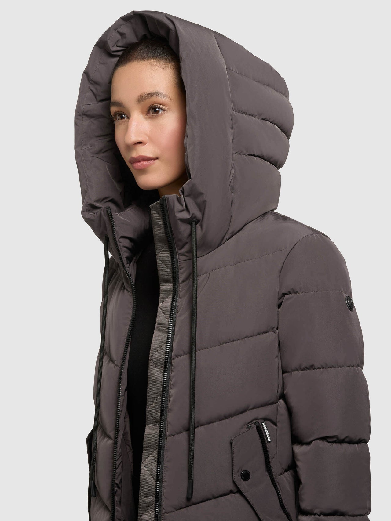 1098CO253 396WIT-GRE | Mantel MIKIA3 GRAPHITE GREY