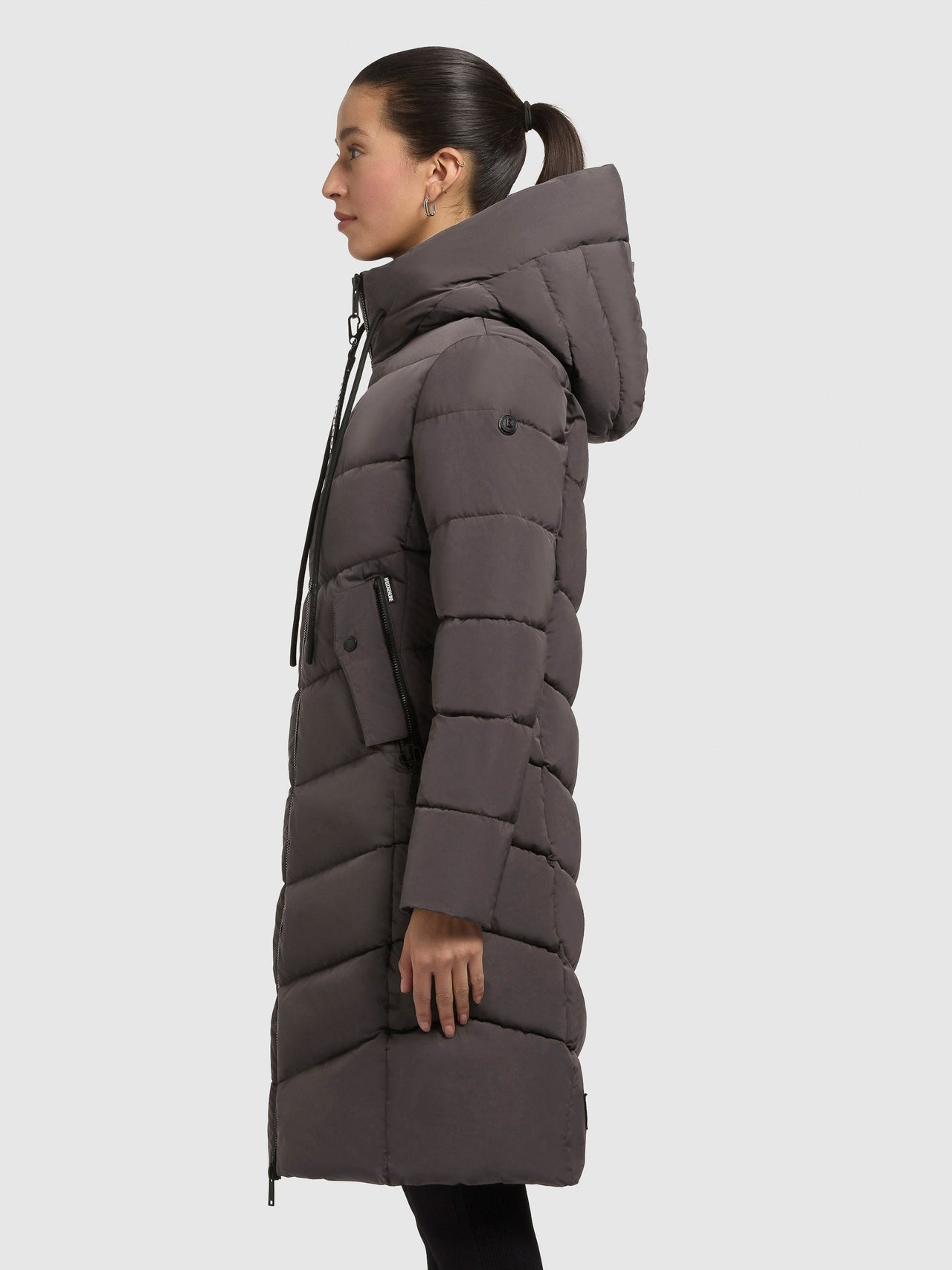 1098CO253 396WIT-GRE | Mantel MIKIA3 GRAPHITE GREY