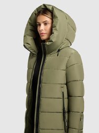 Thumbnail for 1183CO253 357FER-GRE | JILIAS6 MATT coat FERN GREEN