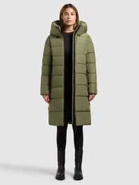 Thumbnail for 1183CO253 357FER-GRE | JILIAS6 MATT coat FERN GREEN