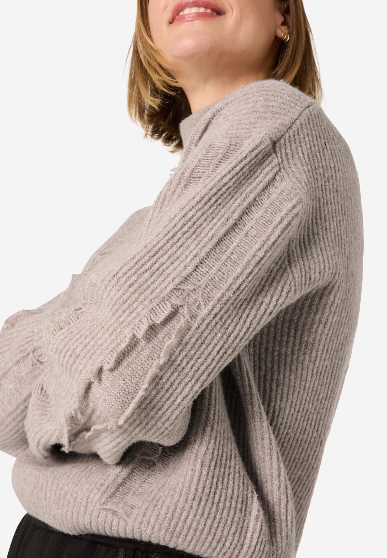 18-10276-00-9148 2006 | Fray Mock Neck Pullover