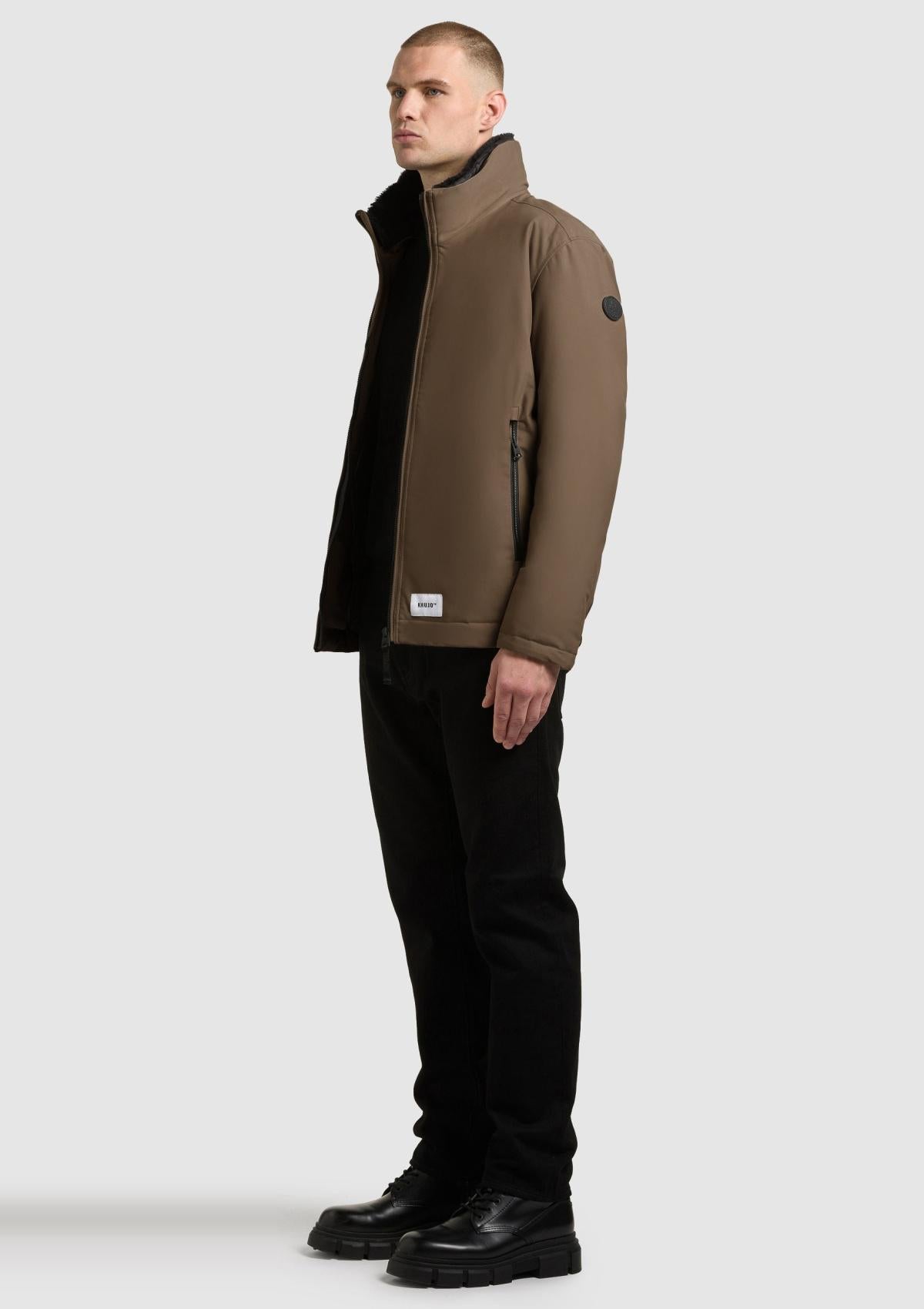 2068JK253 317DUL-GRE | Jacket HUEY DULL GREEN