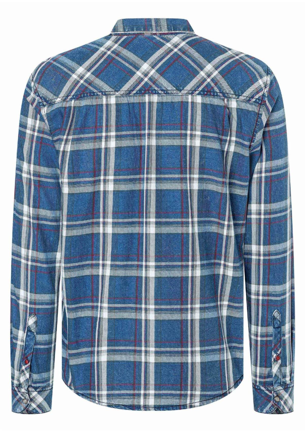 Timezone Hemden 23-10153-00-1201 30028 | Indigo Check Shirt