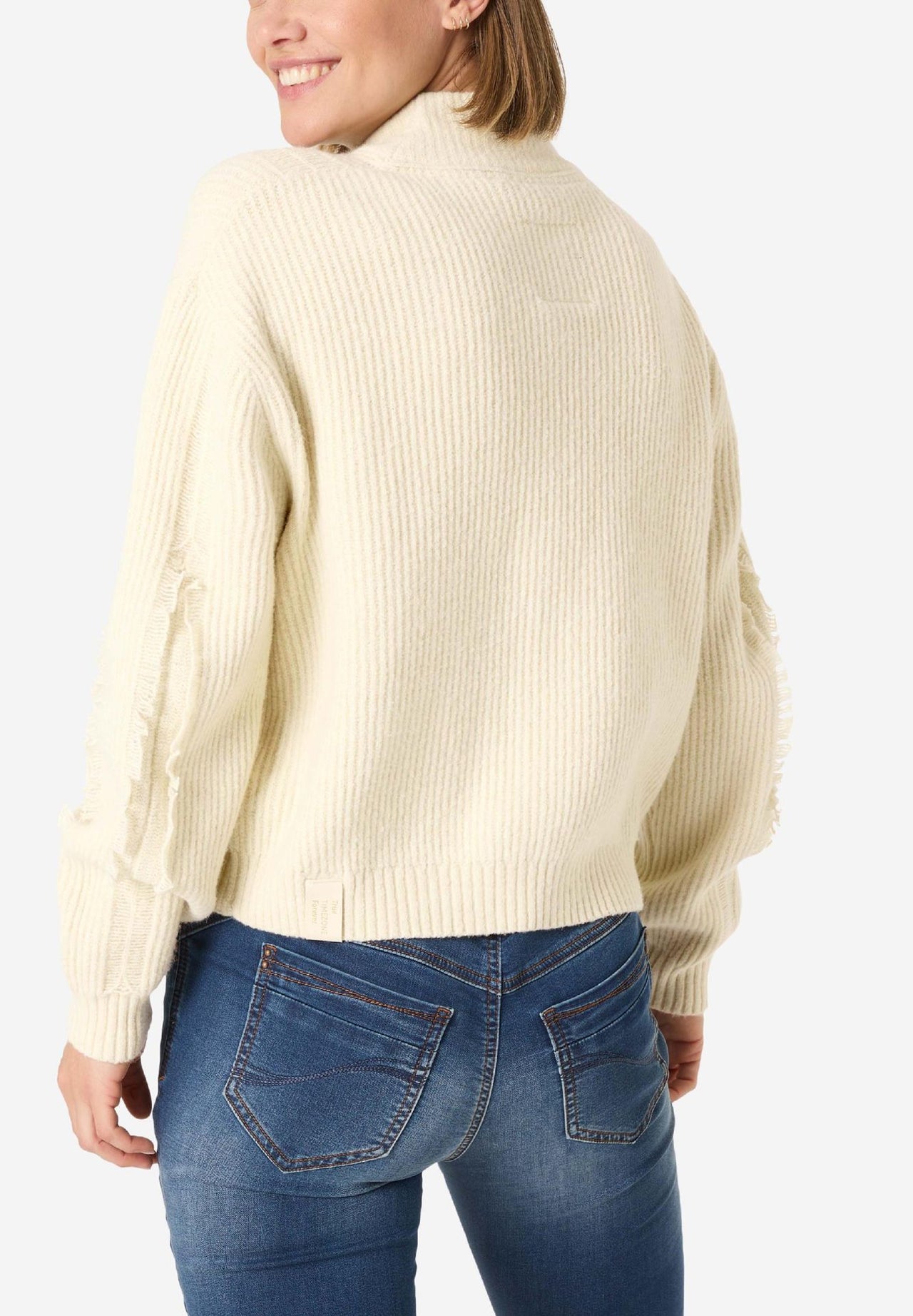 18-10276-00-9148 1400 | Fray Mock Neck Pullover