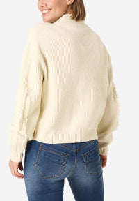 Thumbnail for 18-10276-00-9148 1400 | Fray Mock Neck Pullover