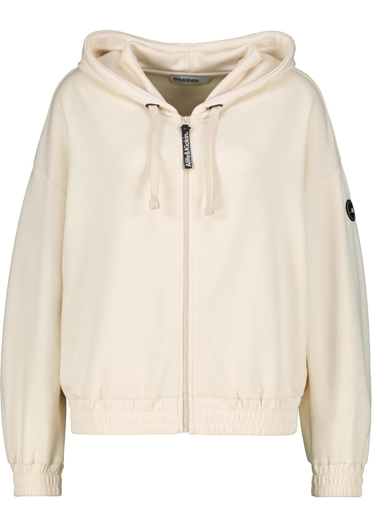 ALIFE AND KICKIN Sweatjacken 31080-9999-8020 chalk | JanneAK T Supersoft Hooded Sweat Jacket