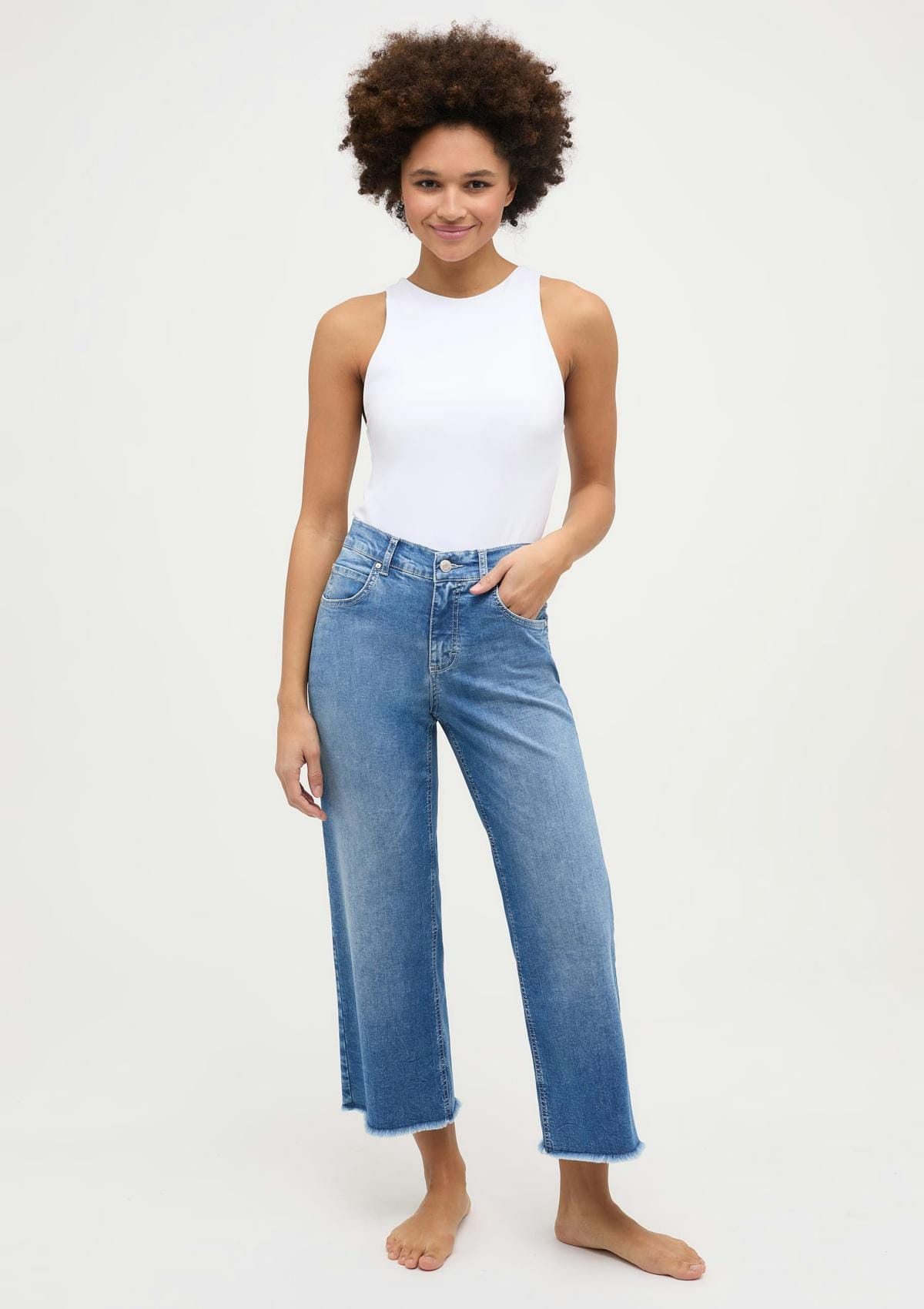 Angels Jeans 3326606 34758 | Jeans-Culotte Linn Fringe