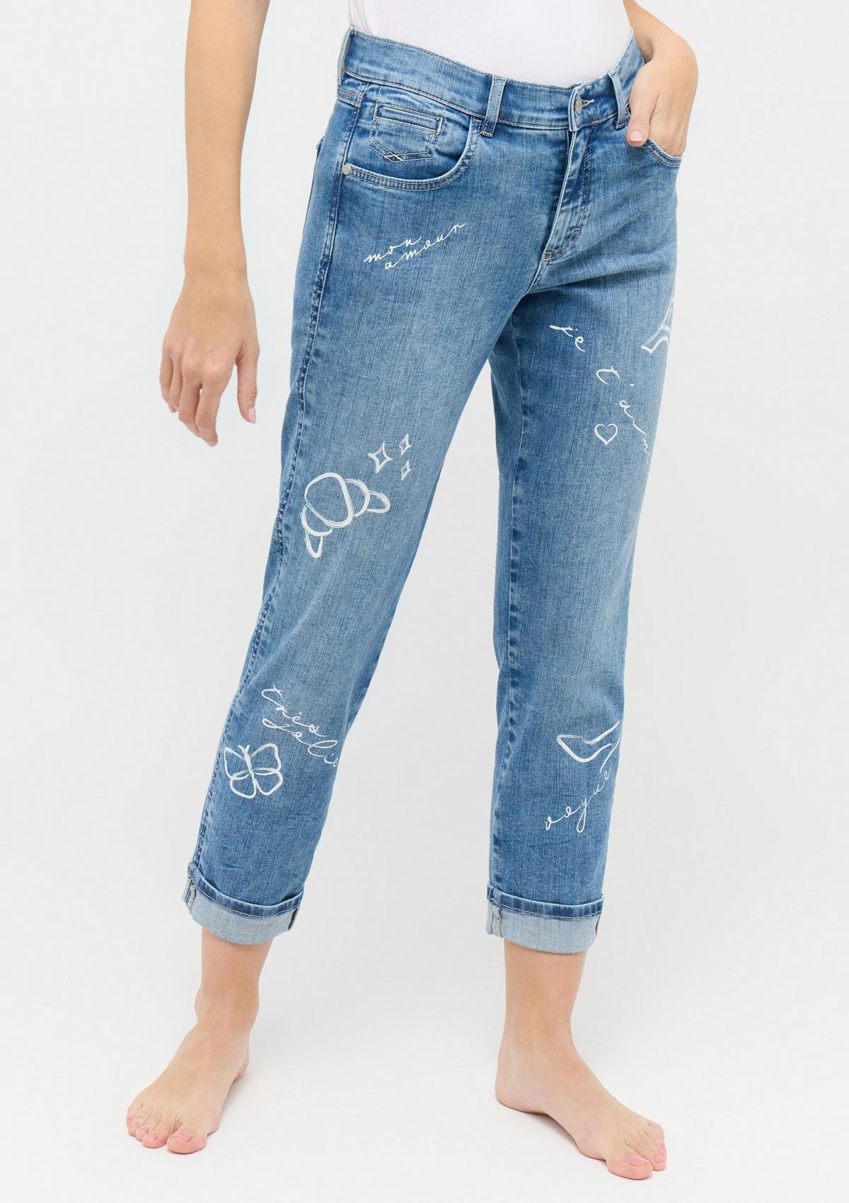 3508192 3475 | Jeans Darleen Crop TU mit Parisprint