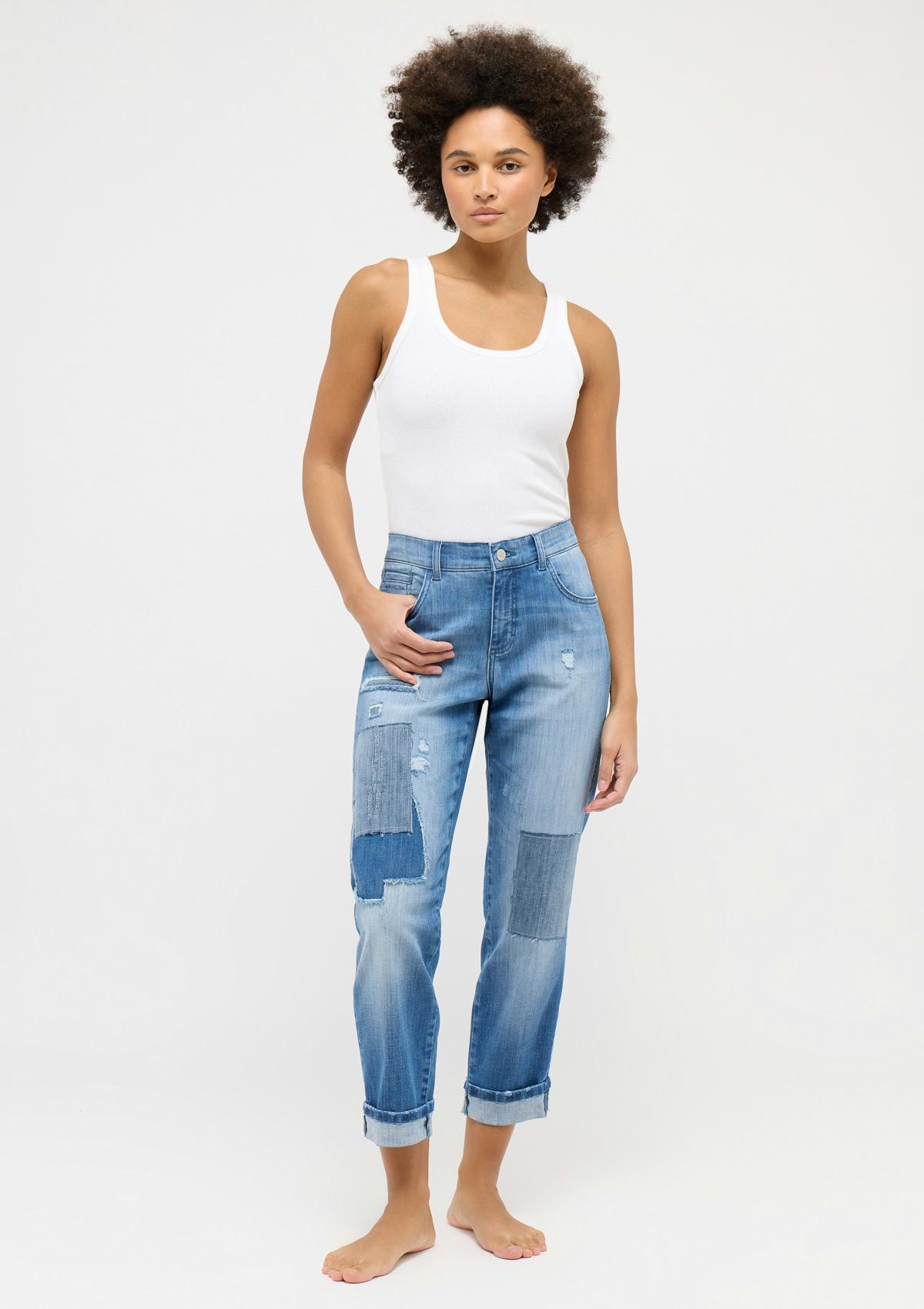 3508193 3488 | Jeans Darleen Crop TU mit Patches