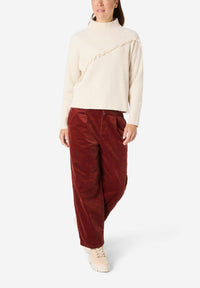 Thumbnail for 18-10250-40-9148 1400 | Fringe Mock Neck Pullover