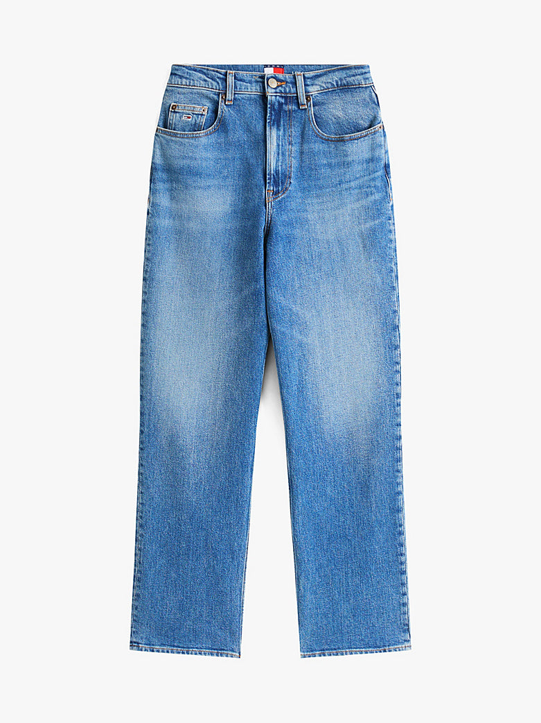 DW0DW20644 1A5 | Slim Straight Jeans mit hohem Bund