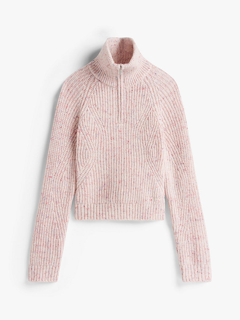 DW0DW21686 YBH | Pullover mit Wolle und kurzem Reißverschluss